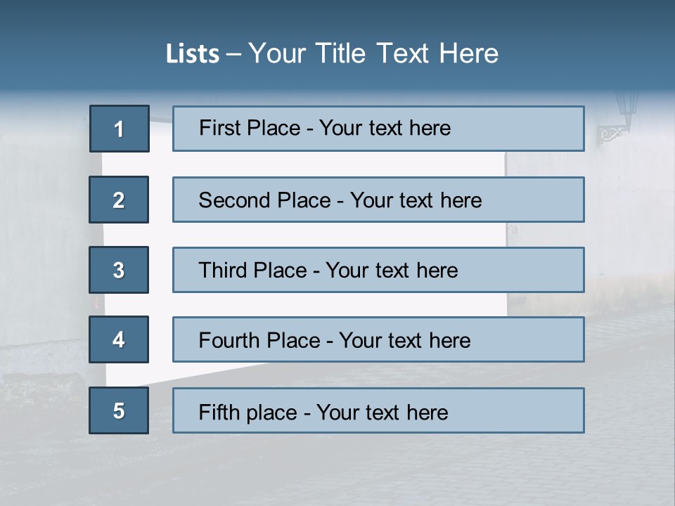 Commercial Background Empty PowerPoint Template