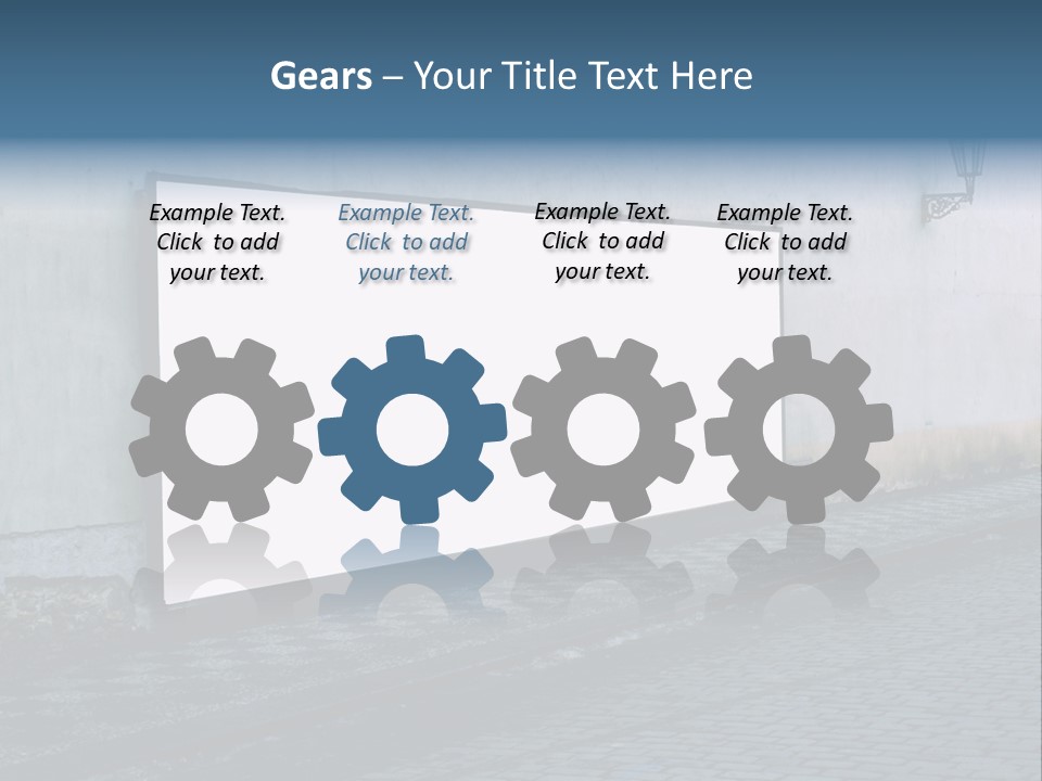 Commercial Background Empty PowerPoint Template