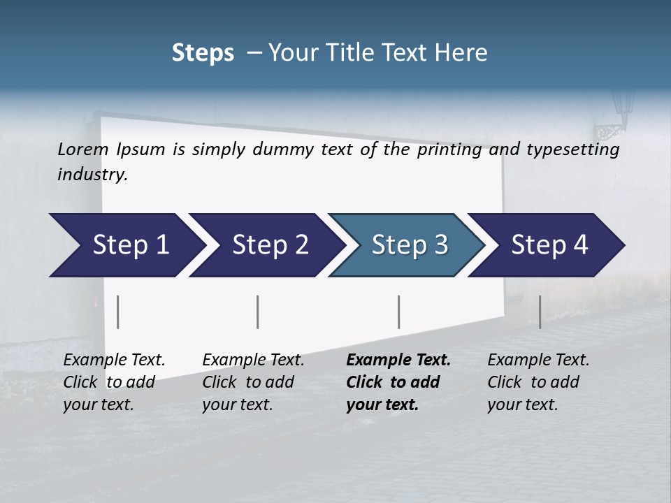Commercial Background Empty PowerPoint Template