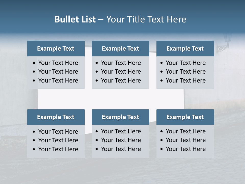 Commercial Background Empty PowerPoint Template