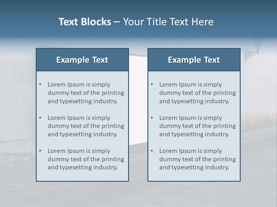 Commercial Background Empty PowerPoint Template
