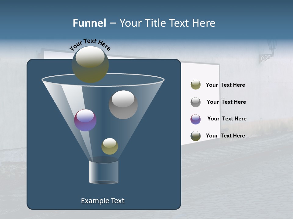 Commercial Background Empty PowerPoint Template