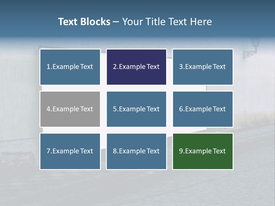 Commercial Background Empty PowerPoint Template