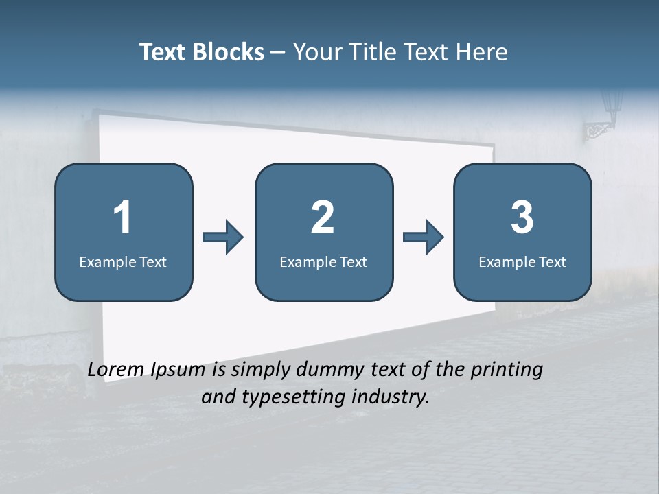 Commercial Background Empty PowerPoint Template