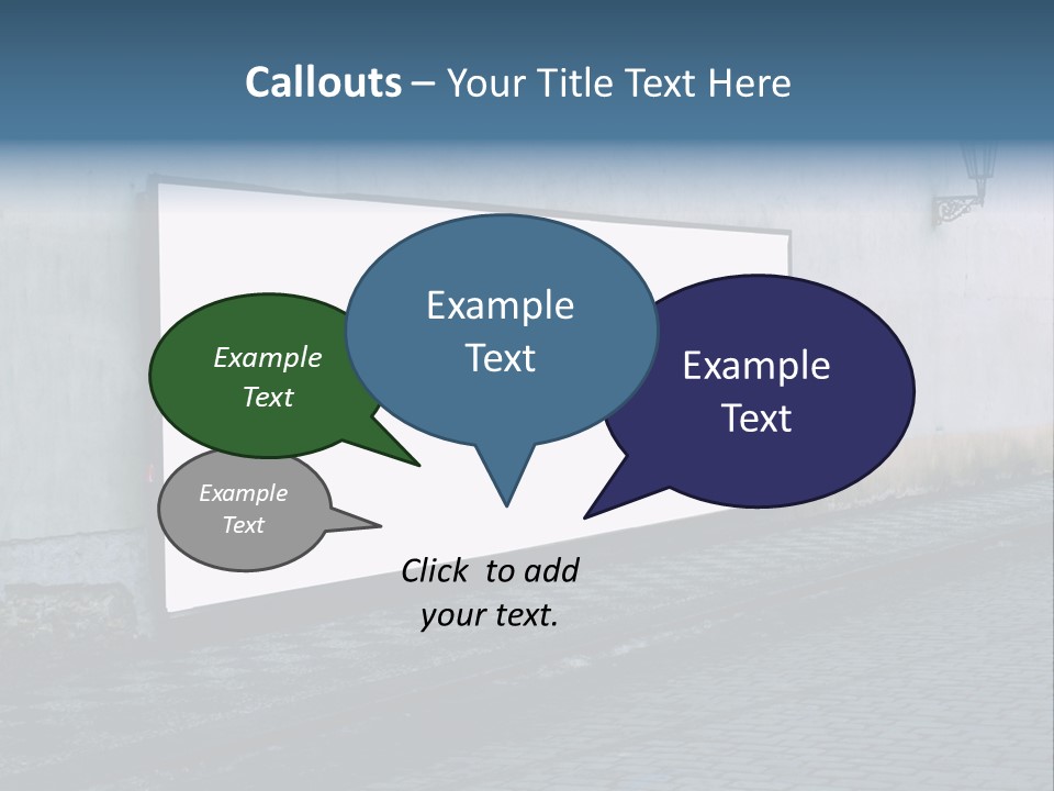 Commercial Background Empty PowerPoint Template