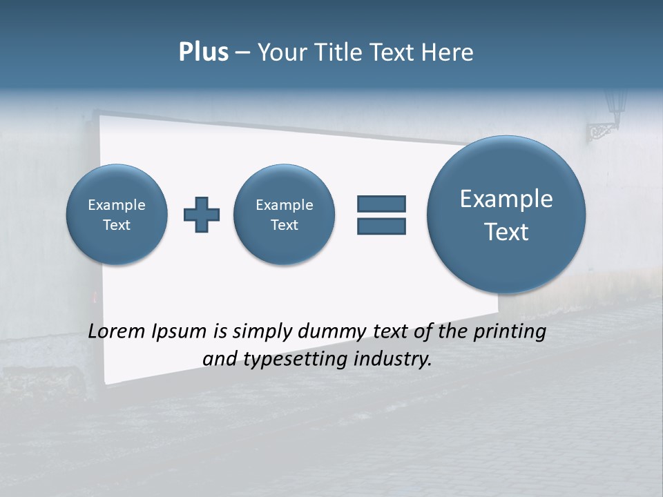 Commercial Background Empty PowerPoint Template