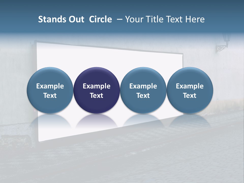 Commercial Background Empty PowerPoint Template