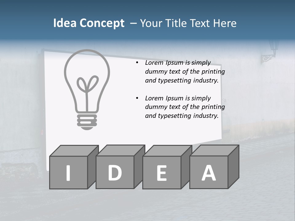 Commercial Background Empty PowerPoint Template