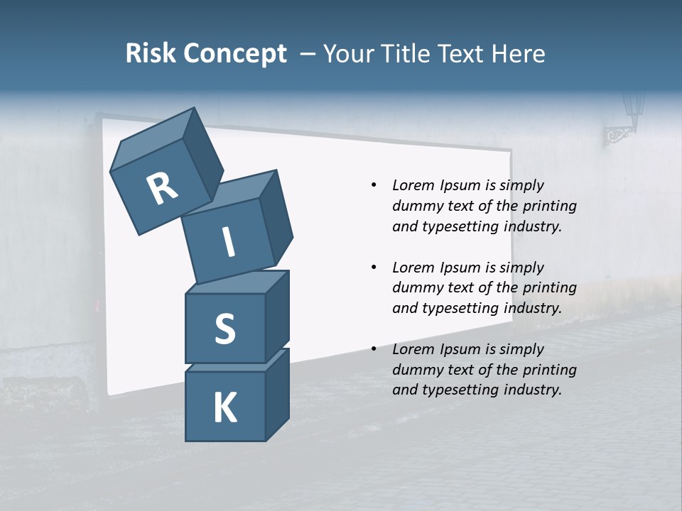 Commercial Background Empty PowerPoint Template