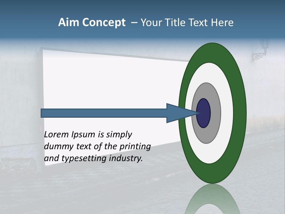 Commercial Background Empty PowerPoint Template