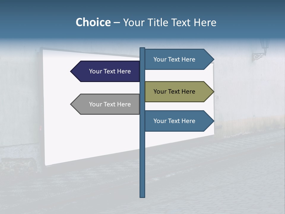 Commercial Background Empty PowerPoint Template