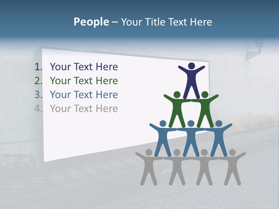 Commercial Background Empty PowerPoint Template