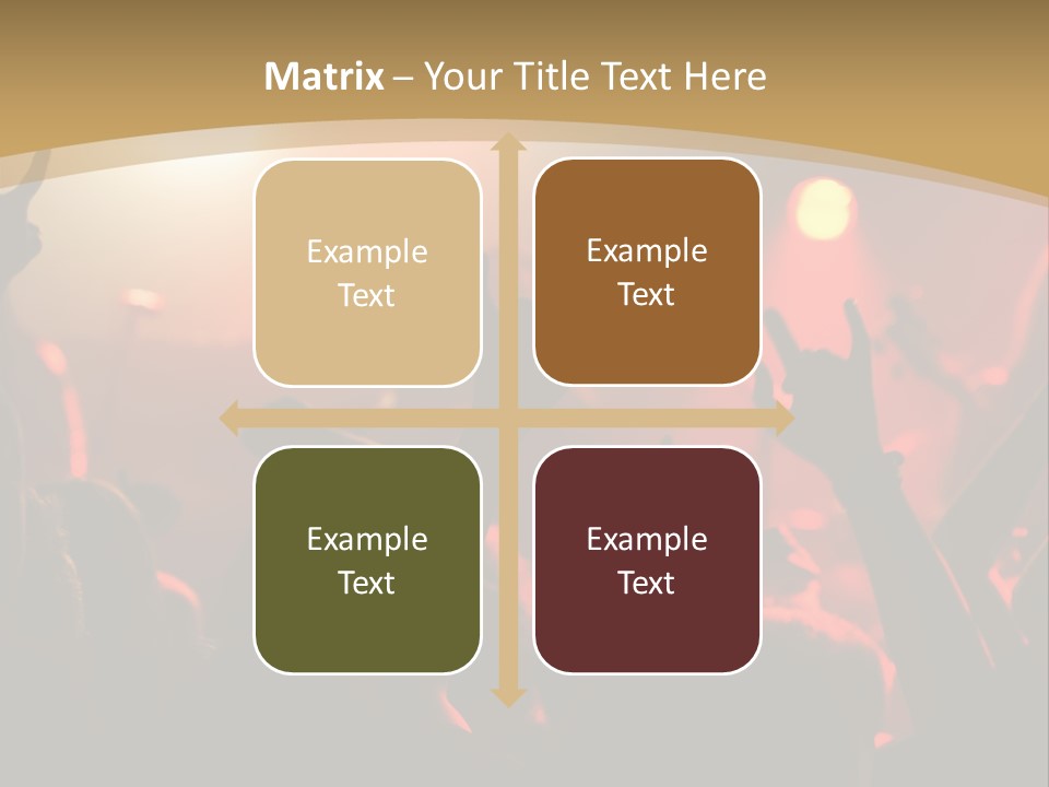 Heavy Metal Concert Crowd PowerPoint Template