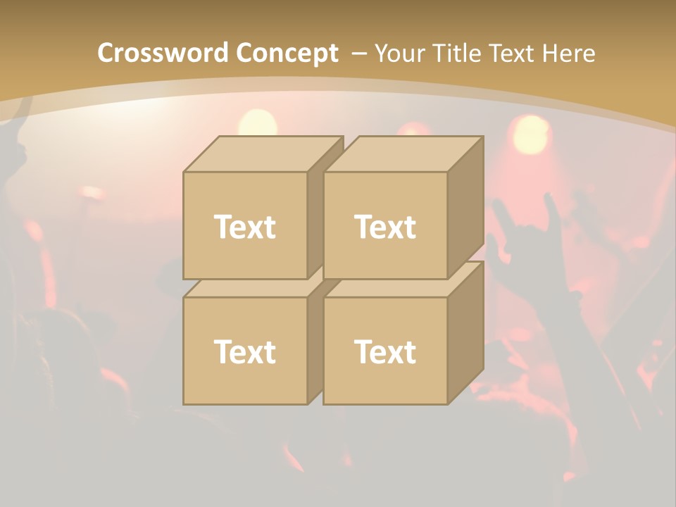 Heavy Metal Concert Crowd PowerPoint Template
