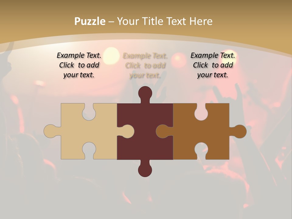 Heavy Metal Concert Crowd PowerPoint Template