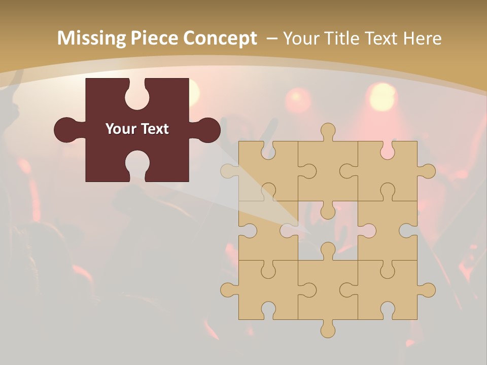 Heavy Metal Concert Crowd PowerPoint Template