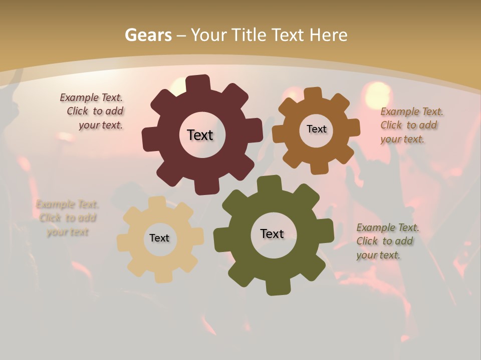 Heavy Metal Concert Crowd PowerPoint Template