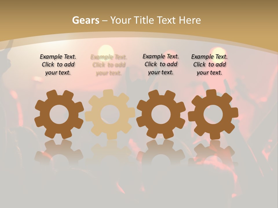 Heavy Metal Concert Crowd PowerPoint Template