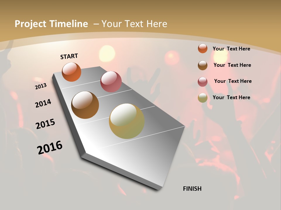 Heavy Metal Concert Crowd PowerPoint Template