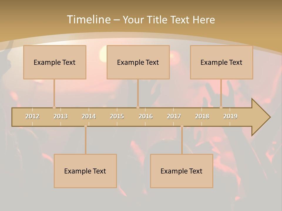 Heavy Metal Concert Crowd PowerPoint Template