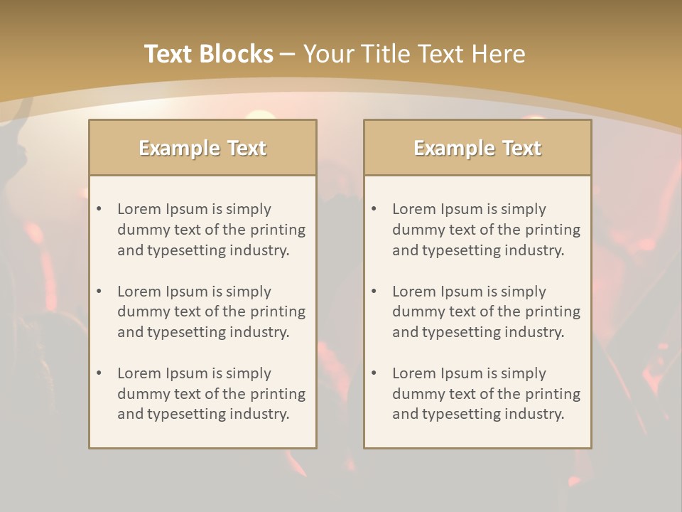 Heavy Metal Concert Crowd PowerPoint Template