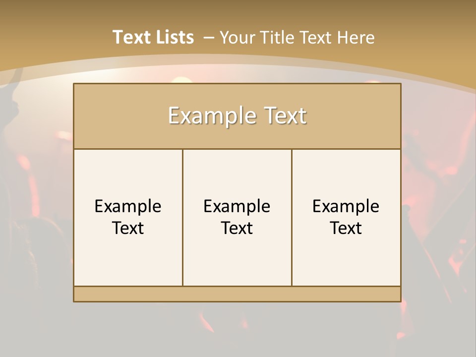 Heavy Metal Concert Crowd PowerPoint Template