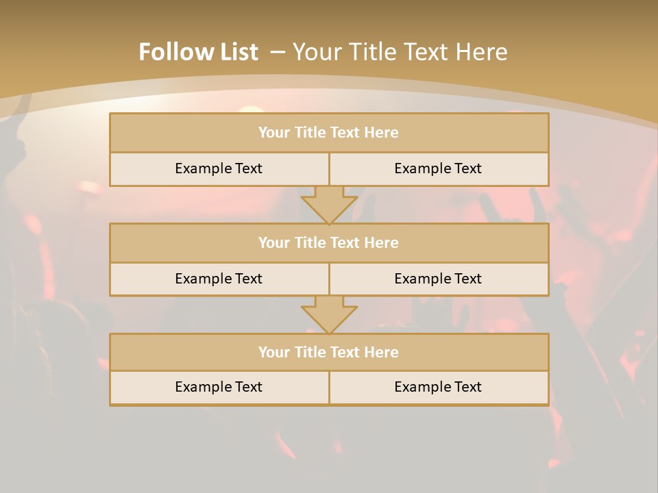 Heavy Metal Concert Crowd PowerPoint Template