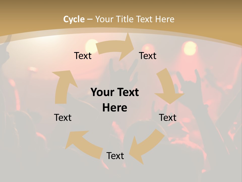 Heavy Metal Concert Crowd PowerPoint Template