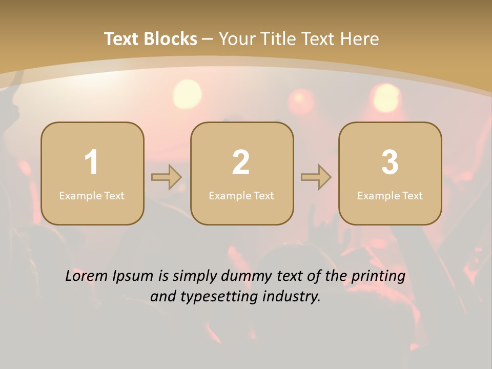 Heavy Metal Concert Crowd PowerPoint Template