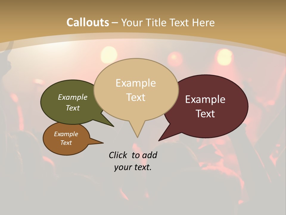 Heavy Metal Concert Crowd PowerPoint Template