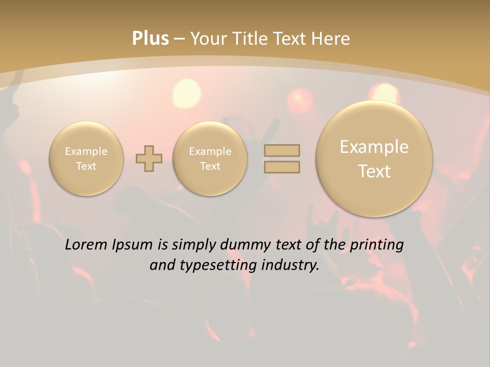 Heavy Metal Concert Crowd PowerPoint Template