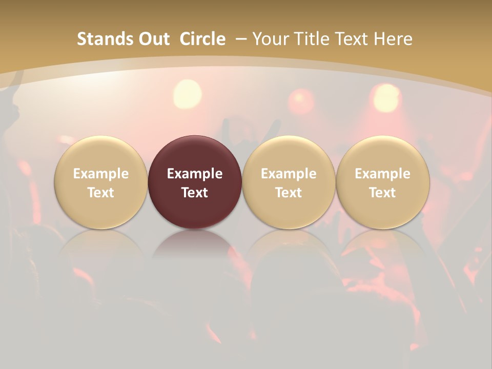 Heavy Metal Concert Crowd PowerPoint Template