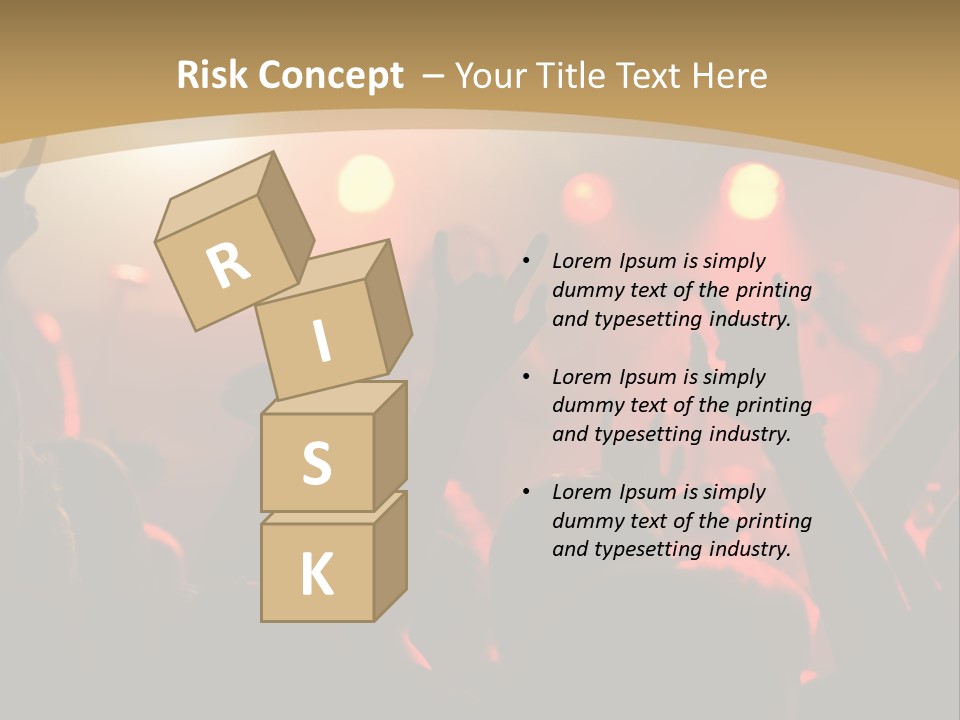 Heavy Metal Concert Crowd PowerPoint Template