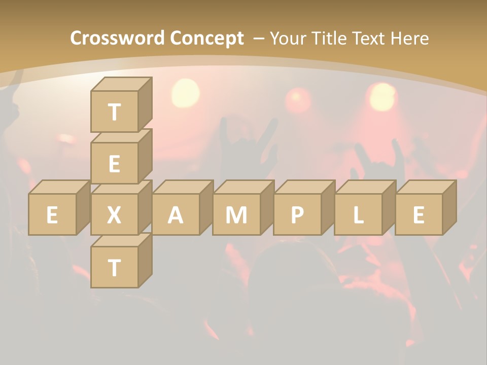 Heavy Metal Concert Crowd PowerPoint Template