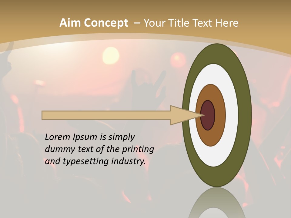 Heavy Metal Concert Crowd PowerPoint Template