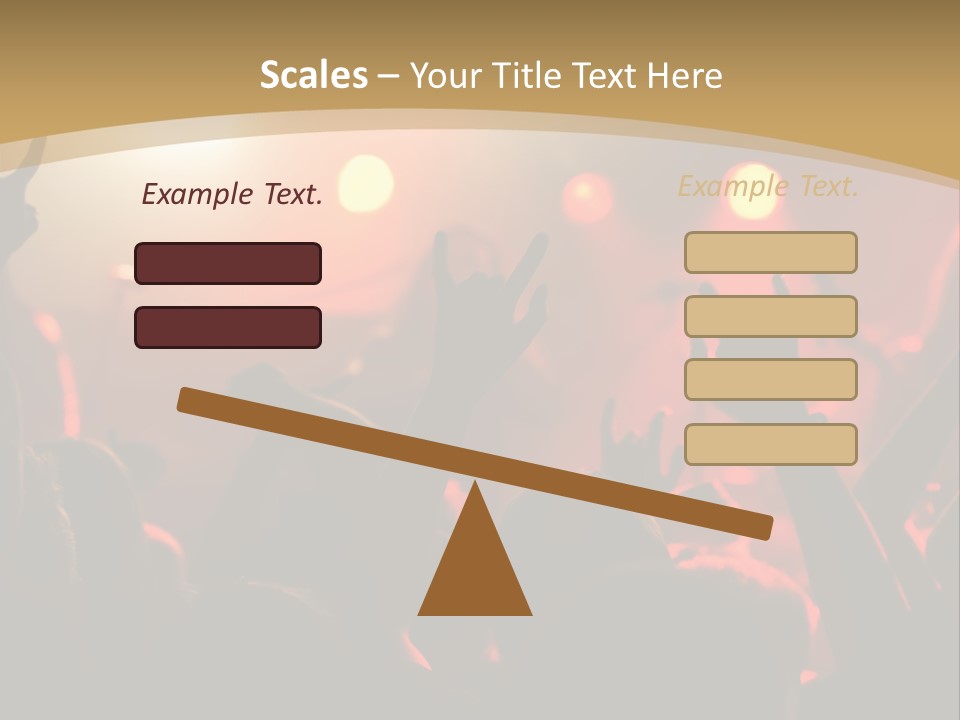 Heavy Metal Concert Crowd PowerPoint Template
