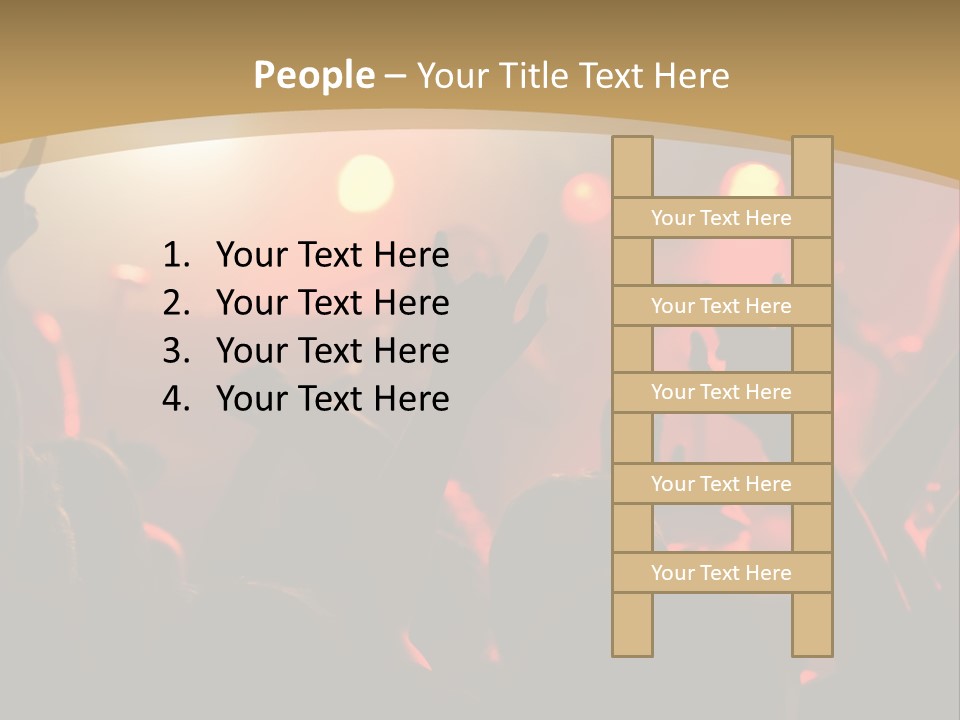 Heavy Metal Concert Crowd PowerPoint Template