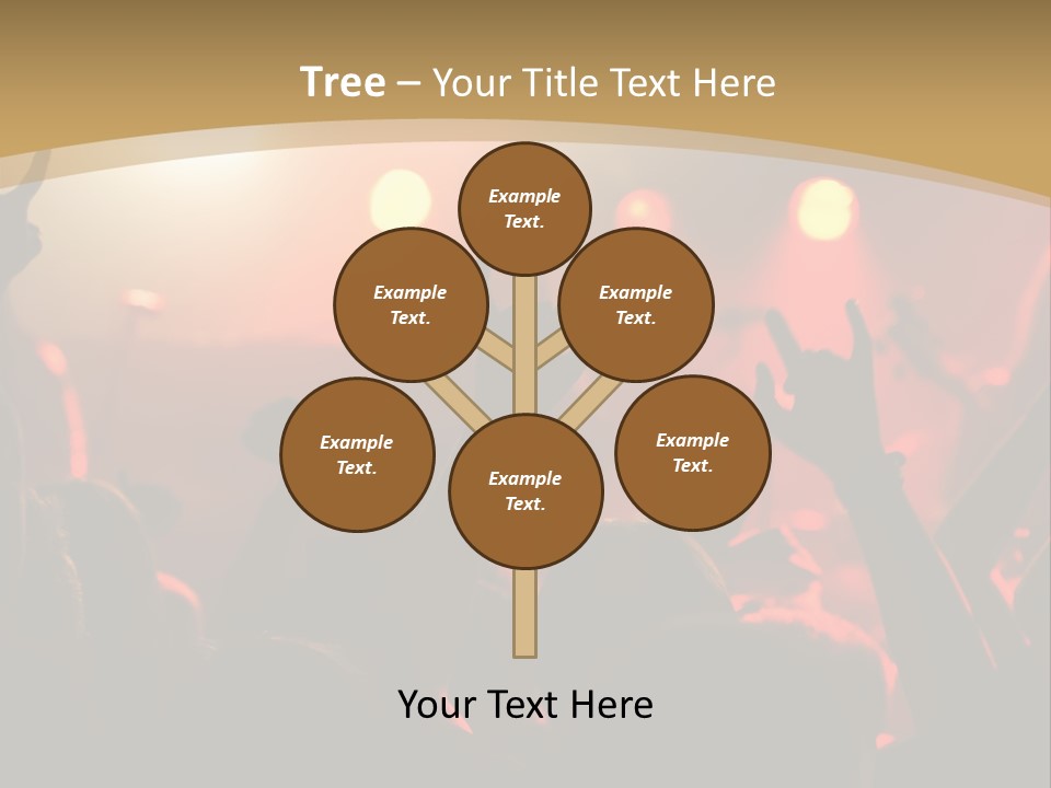 Heavy Metal Concert Crowd PowerPoint Template