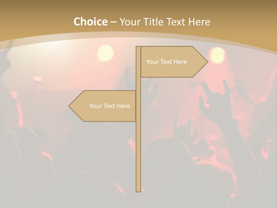 Heavy Metal Concert Crowd PowerPoint Template