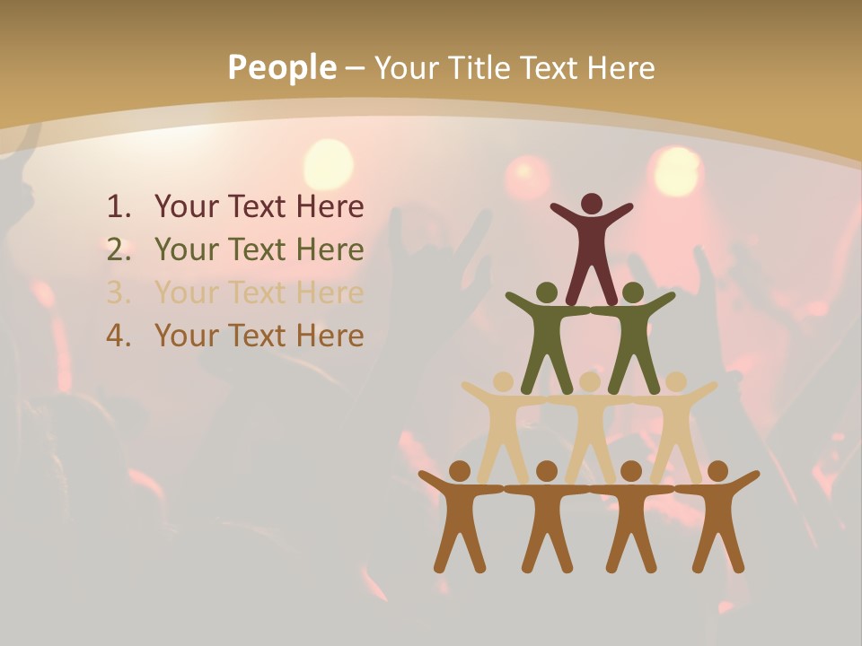 Heavy Metal Concert Crowd PowerPoint Template