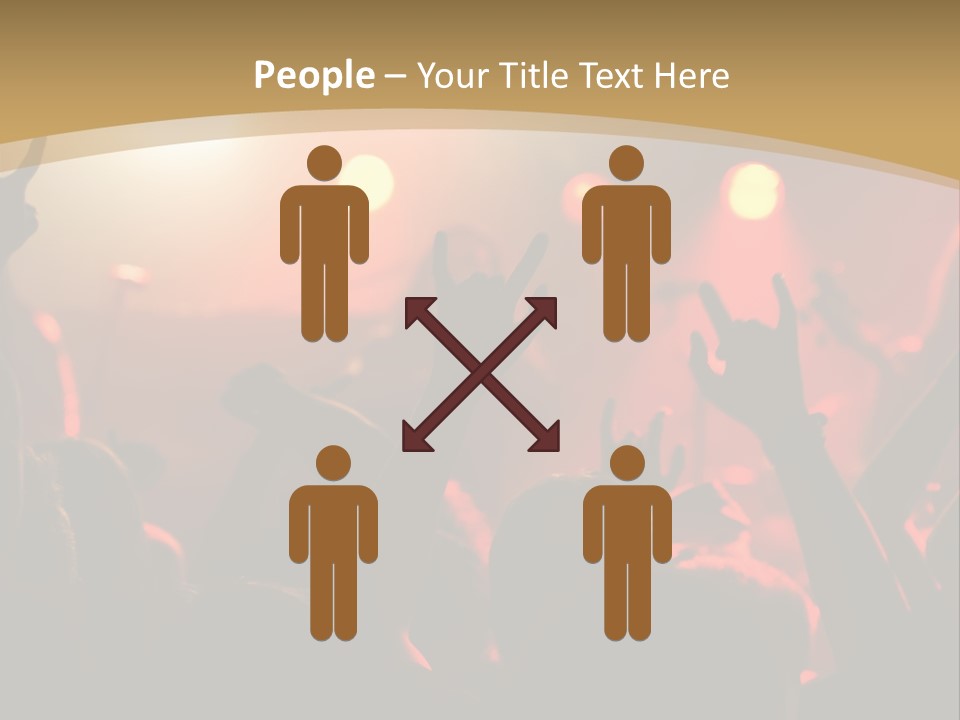 Heavy Metal Concert Crowd PowerPoint Template