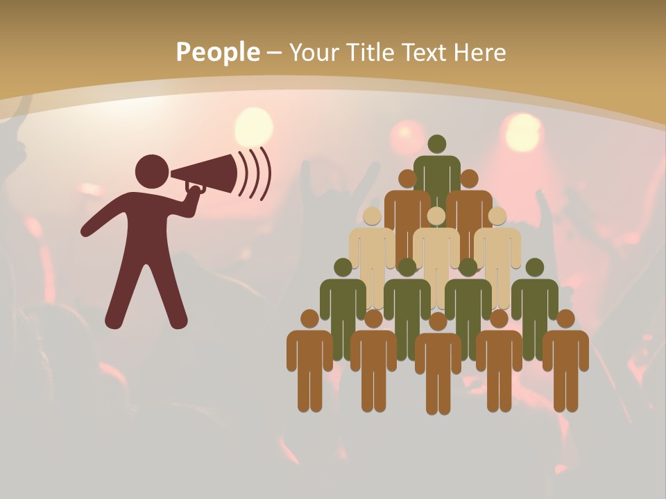 Heavy Metal Concert Crowd PowerPoint Template