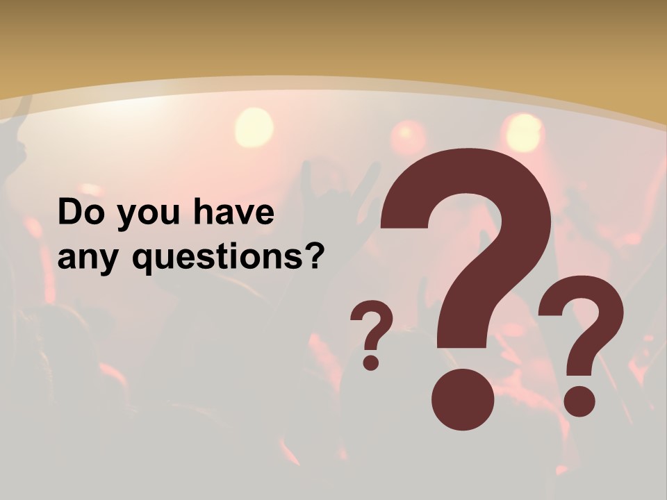 Heavy Metal Concert Crowd PowerPoint Template