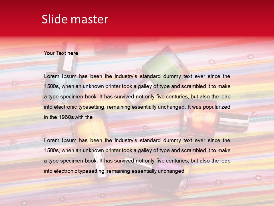 Nail Polish Background PowerPoint Template