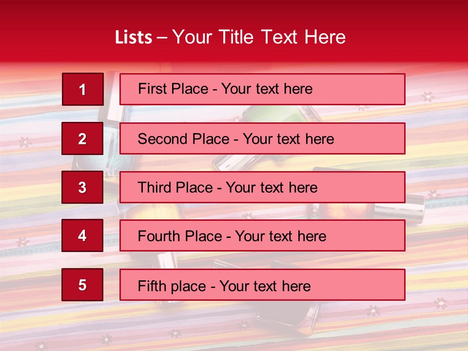 Nail Polish Background PowerPoint Template