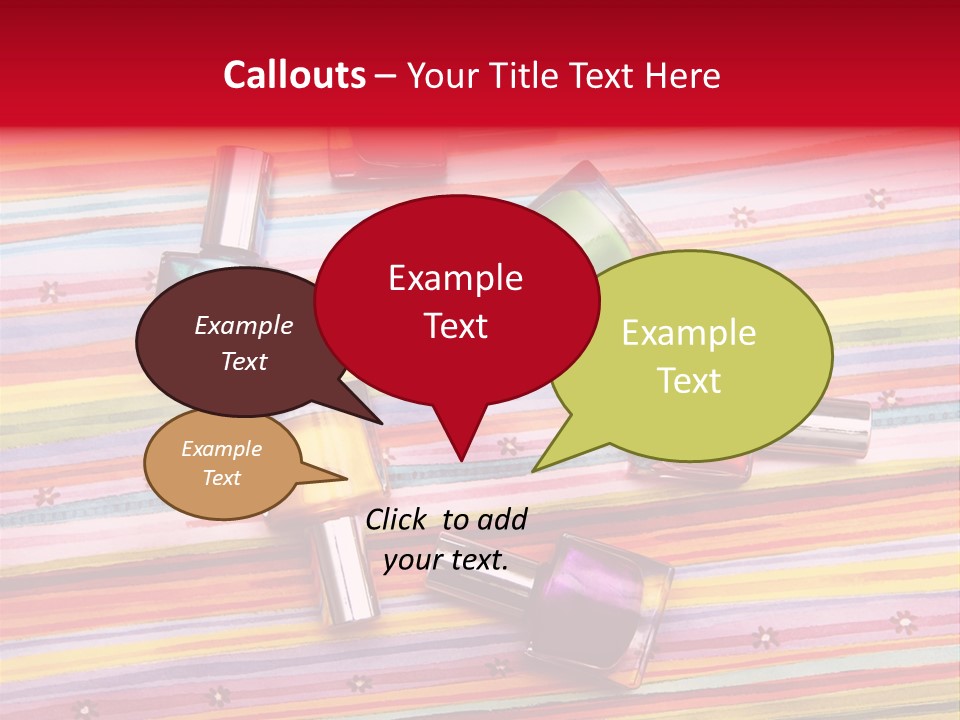 Nail Polish Background PowerPoint Template