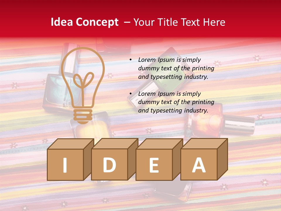 Nail Polish Background PowerPoint Template