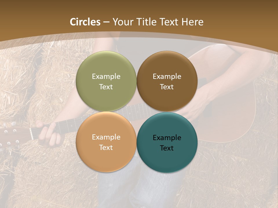 Country Guitar PowerPoint Template