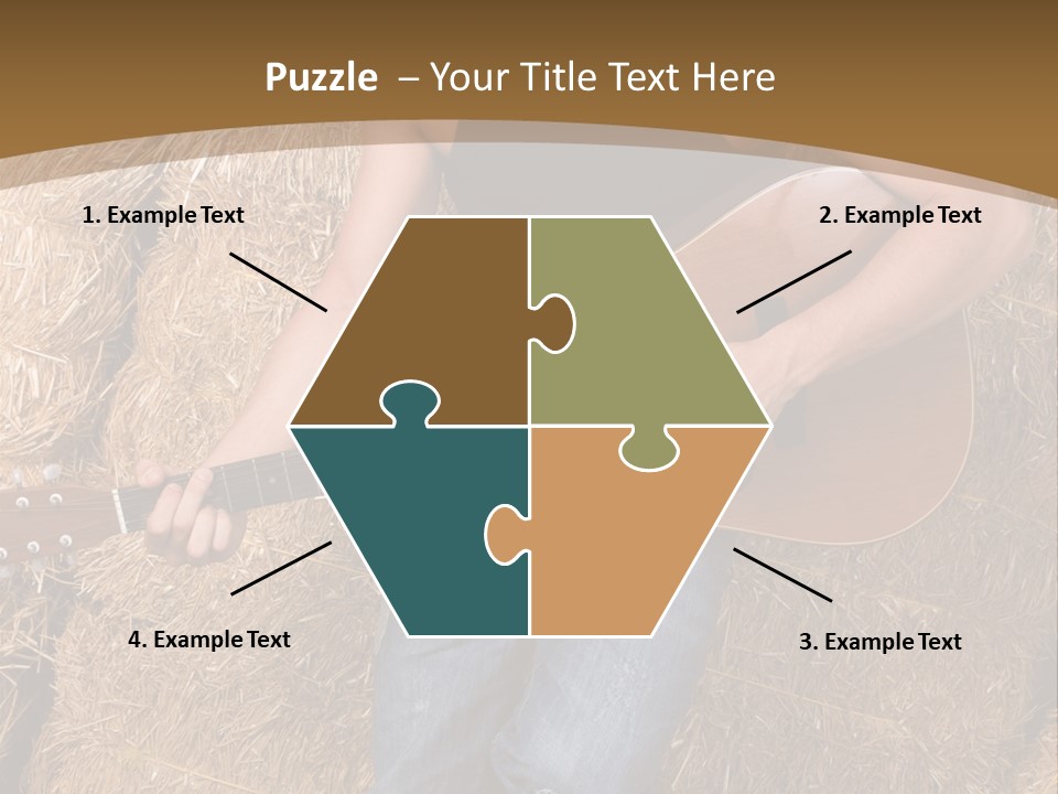 Country Guitar PowerPoint Template