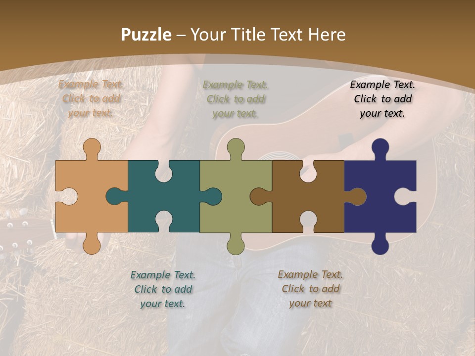 Country Guitar PowerPoint Template